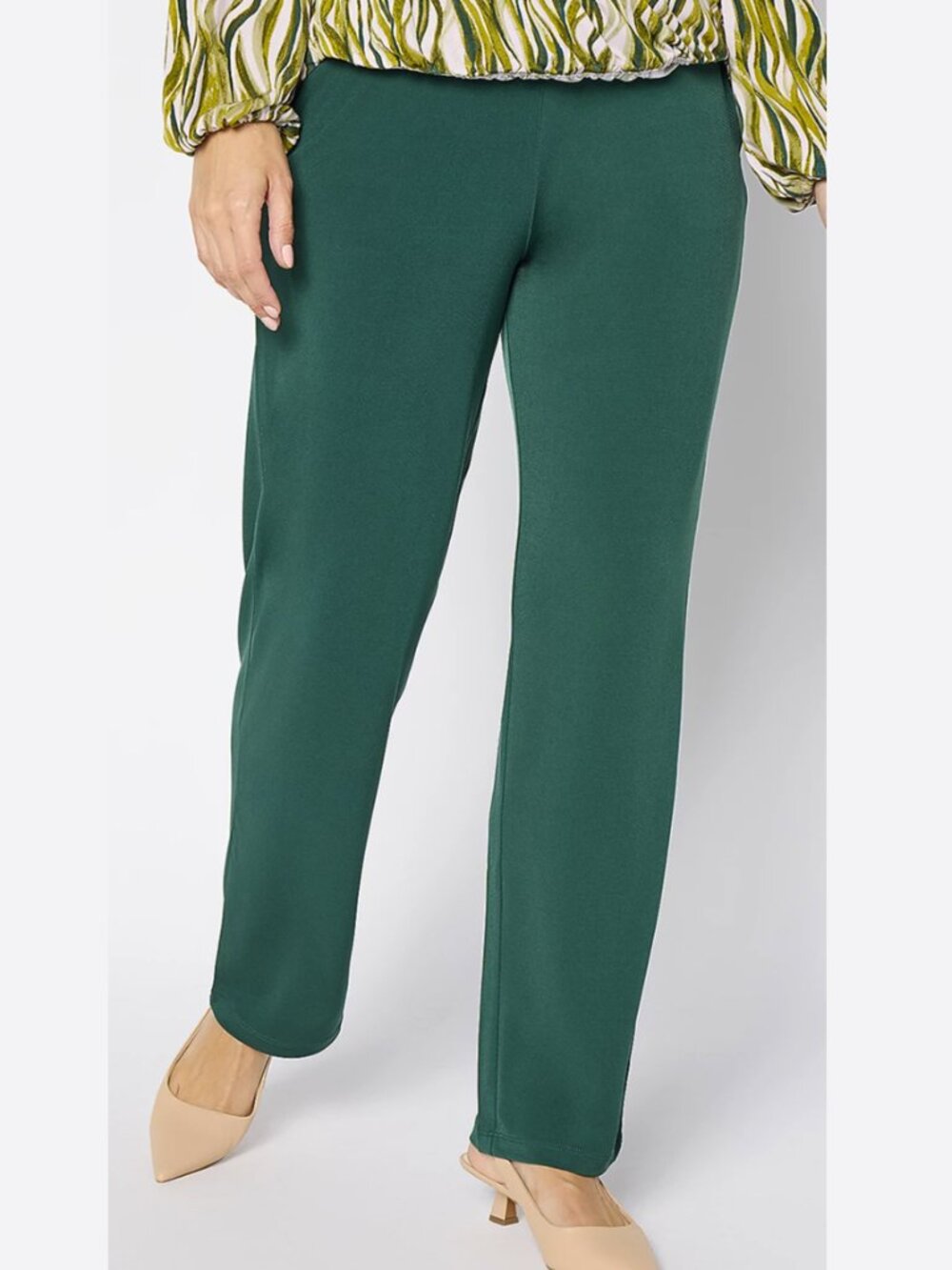 Susan Graver Essentials Petite Liquid Knit Pants  16558